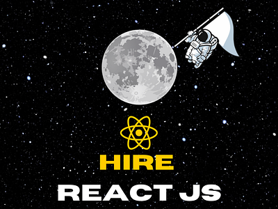 Going To The Moon To Hire ReactJS Developer? | Find The Perfect branding design s