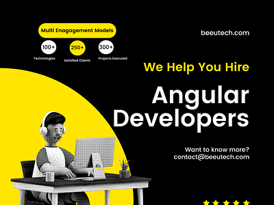 Looking For The Perfect Angle To Hire Angular Developer?📐 branding typography vector