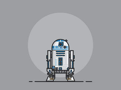 R2d2 illustration line art r2d2 star wars