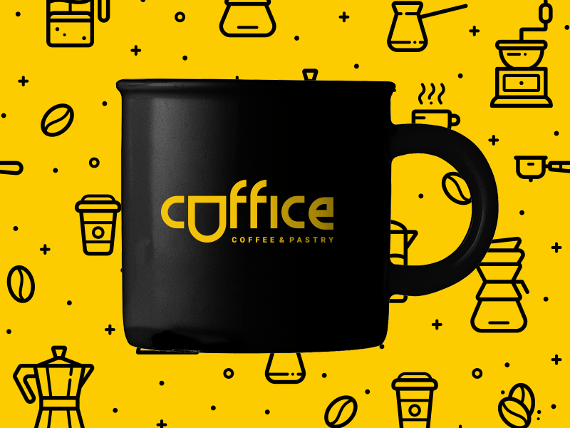 Coffice Cafeteria Logo Design branding coffee coffee cup coffeeshop logo design restaurant branding
