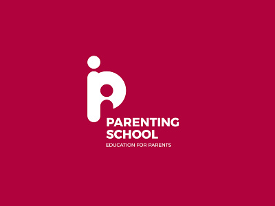 Parenting School Logo braind educational logo logo design minimalist logo parenting school