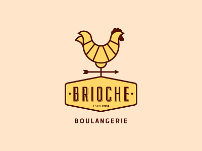 Brioche Boulangerie Logo bakery logo design boulangerie branding braind brioche french bakery design logo design