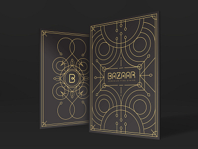 Bazaar Menu braind logo design menu design restaurant branding restaurant menu
