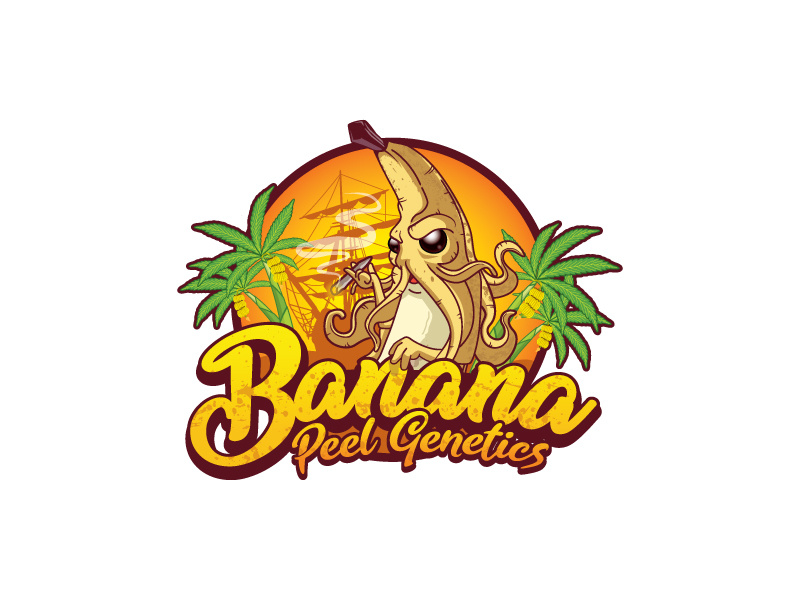 Logo for Banana Peel by Jan Michael Bautista on Dribbble