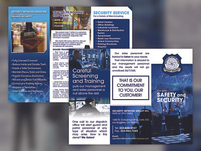 Security Network Group Brochure Design brochure graphic design print design