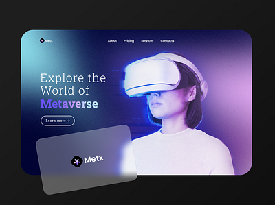 Metaverse Platform website design branding design desktop meta metaverse tech ui ux vr web web design