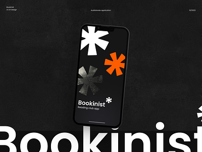 Audiobooks app Bookinist ui ux design app app design branding design graphic design mobile app swiss swiss design ui ui ux ui ux mobile design ux
