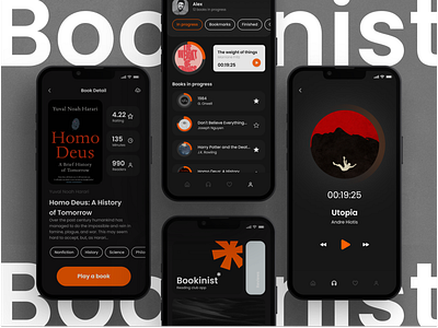 Audiobook app ui ux design