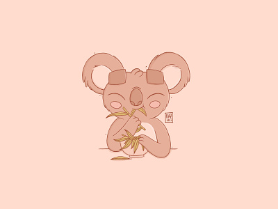 Oishii | Delicious bear cartoon character design cute design digital art illustration ipadpro kawaii kidlit koala procreate procreate art