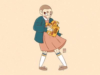 Eleven // Stranger Things Fan Art character design digital art eggos eleven fanart girl illustration kazmology millie bobby brown procreate stranger things stranger things fan art strangerthings