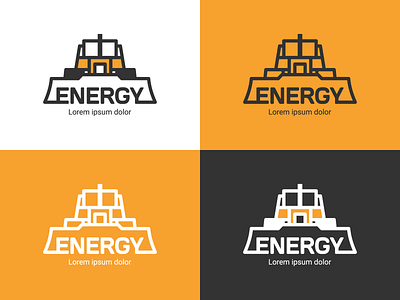 Logo for a Сonstruction Сompany branding builder building bulldozer graphic design heap heavy idea identity linear logo logotype machine machinery real estate sign tractor vector сompany сonstruction