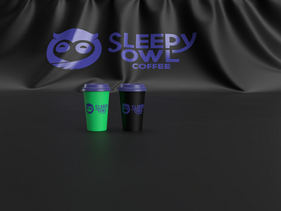 Sleepy owl Coffee cups Design