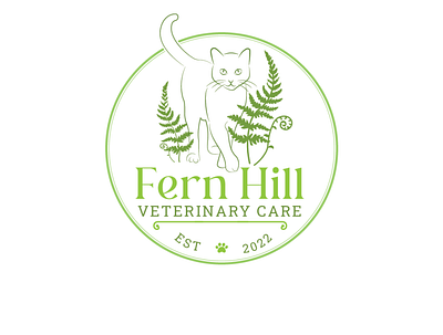 Veterinary logo animal cat handdrawn illustration logo pet vector vet veterinary