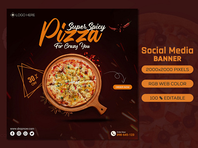 Food Social Media Banner Design