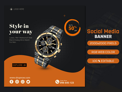 Social Media Banner Design ads ads banner design facebook post instagram instagram banner media product design social web banner