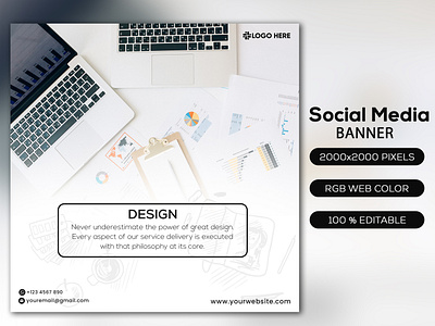 Design Quote Social Media Banner Design