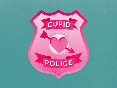 Cupid Police Badge badge
