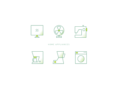 Icon Set - Home Appliances