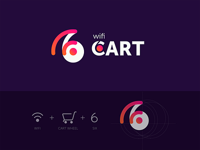 Logo Design - wifiCart brandidentity branding cart ecommerce icon icon design logo logodesign logos logotype retail shopping shopping cart six vector wifi