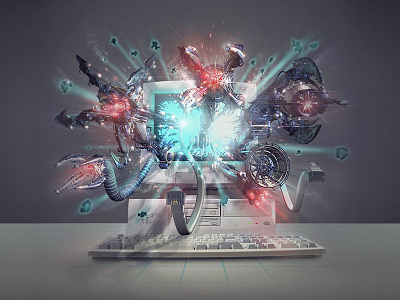 Virus 3d 3d model cgi concept art cyberpunk digital art graphic design illustration poster print sci fi virus