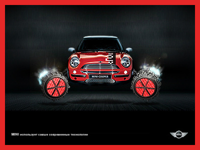 MINI Plasma engine 3d advertising car cgi concept art digital art graphic design illustration key visual poster print visualization