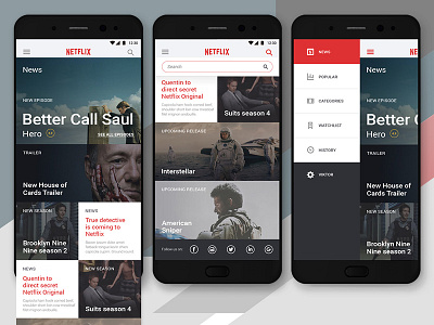 Netflix site adaptation adaptive clean clear creative graphic design mobile mobile site portal prototyping ui ux web site