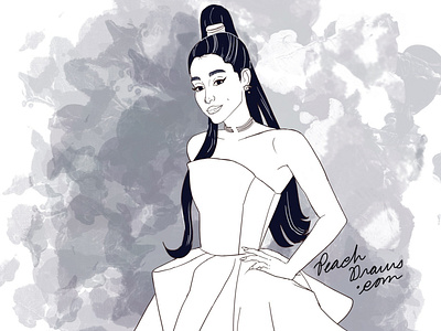 Card Game Character Illustration: Ariana Grande