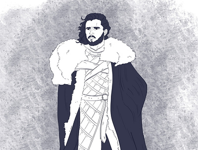 Card Game Character Illustration: Jon Snow— Game of Thrones book character design childrens books childrens illustration concept art design graphic design illustration logo