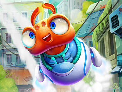 Space Spark - Game Concept alien cartoon cg character city concept game sketch