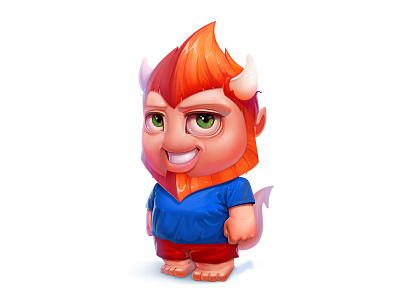 Stan cg character cute evil game illustration