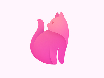 Cat Logo animal branding cat collection colorfull design gradient graphicdesign icon logo mark neststrix