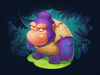 Gorilla animal bully characters game gorilla jungle monkey powerful