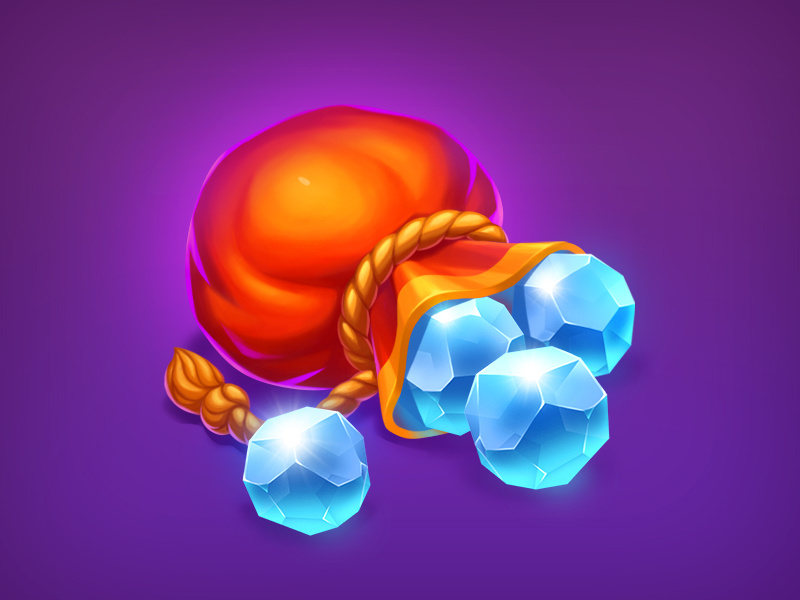 Gem Icon by NestStrix Art for NestStrix Studio on Dribbble