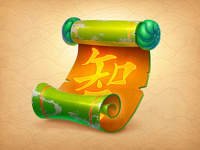 Chinese Scroll chinese concept game hieroglyph ios object scroll slot symbol theme