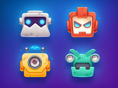 Broofix - Robot Invaders character cute game illustration machine mecha mechanics robot robotics