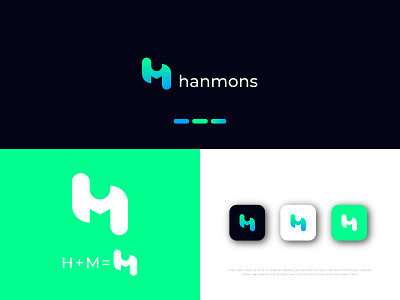 This logo is made by H and M latter creative modern logo h and m latter logo latter logo logo logo presentation modern logo presentation
