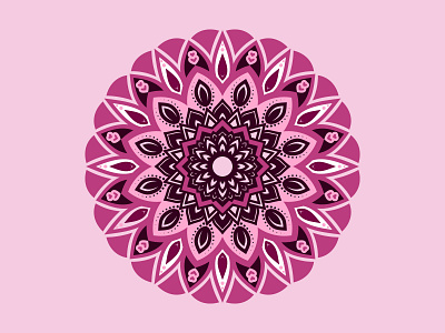 Digital Colorful Mandala Design