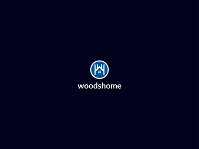 woodshome realestate logo design