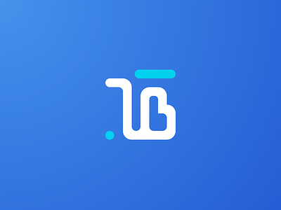 T B initials b logo blue brand branding design icon initials logo t logo tb logo typography vector
