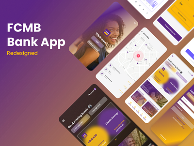 FCMB MOBILE BANKING APP ( REDESIGNED ) 3d app branding ui ux