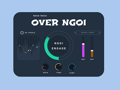 OVER NGOI daw design dtm graphic design musicproduction plugin ui ux vector vst