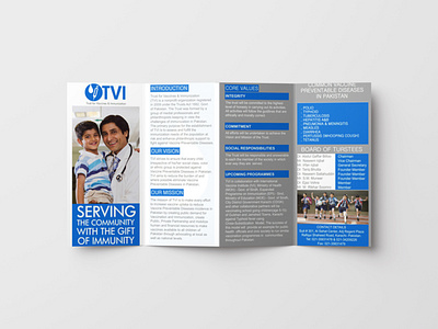 Trust For Vaccine & Immunization Brochure brochure graphic design