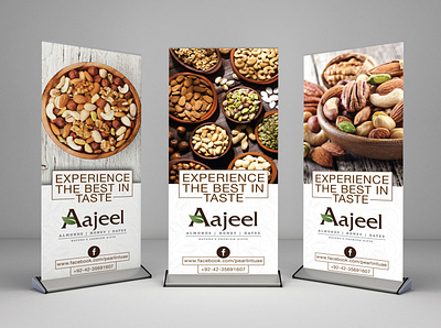 Aajeel Dryfruits Standy branding graphic design
