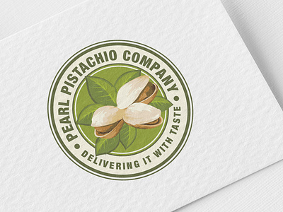 Pearl Pistachio Dryfruits Company Logo animation branding design graphic design illustration logo typography vector