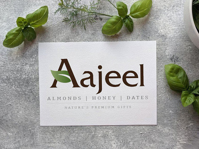 Aajeel Dryfruits Logo animation branding graphic design illustration logo vector