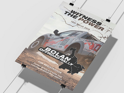 Bolan Rally Poster Design - 2