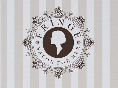Fringe Salon Logo animation branding design graphic design illustration logo typography vector