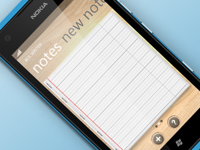 A note-taking app concept
