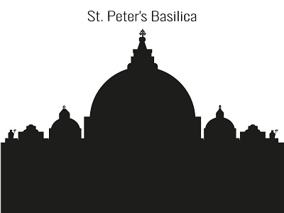 St. Peter's Cathedral design vector