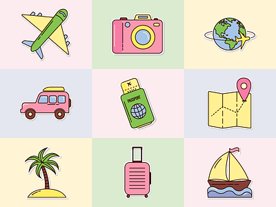 Travel stickers